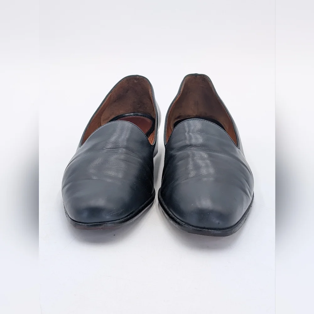 COACH Made In Italy Women's Size 6M Classic Navy Genuine Smooth Leather Loafers - Picture 12 of 17